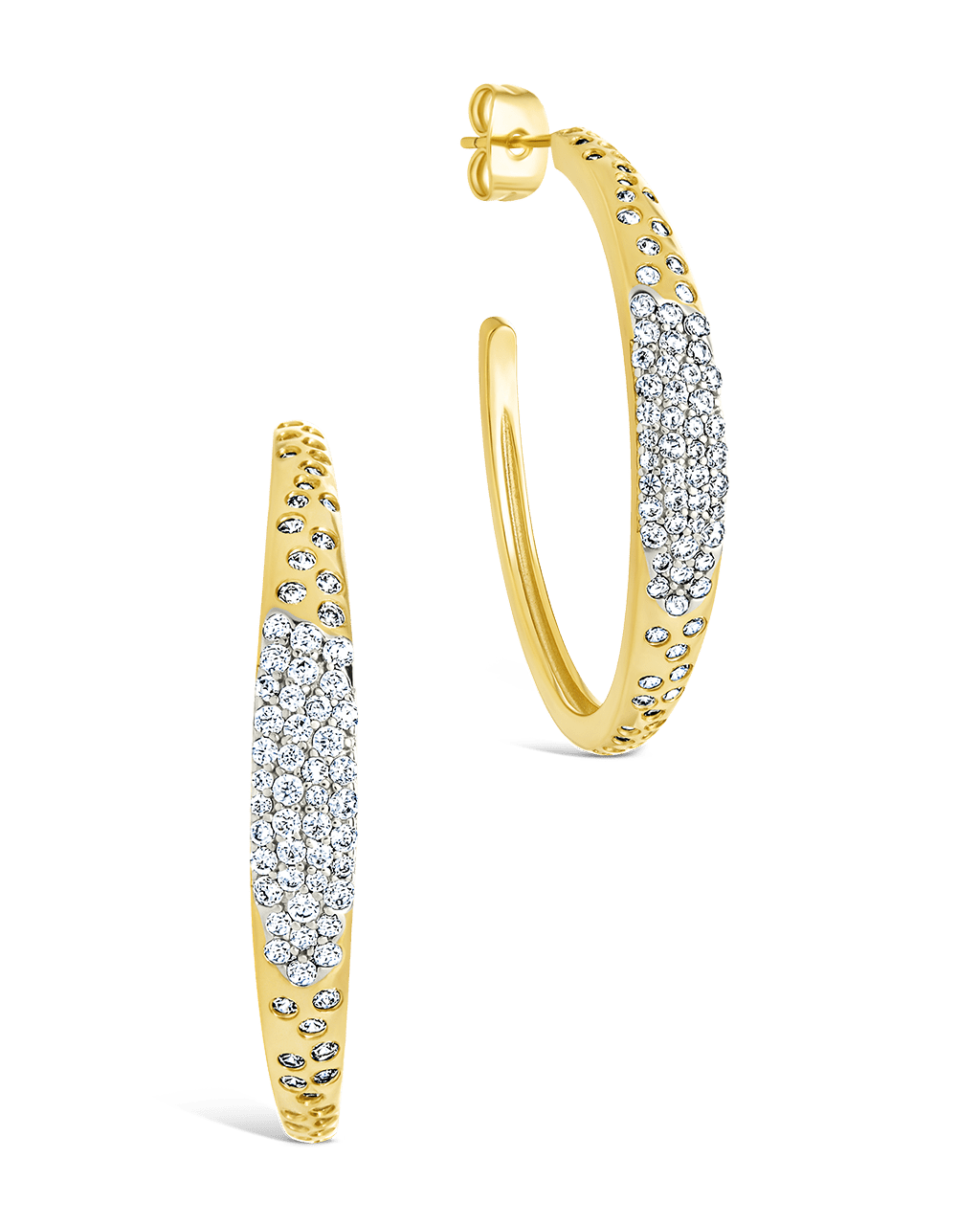 Cherise Pave CZ Hoop Earring