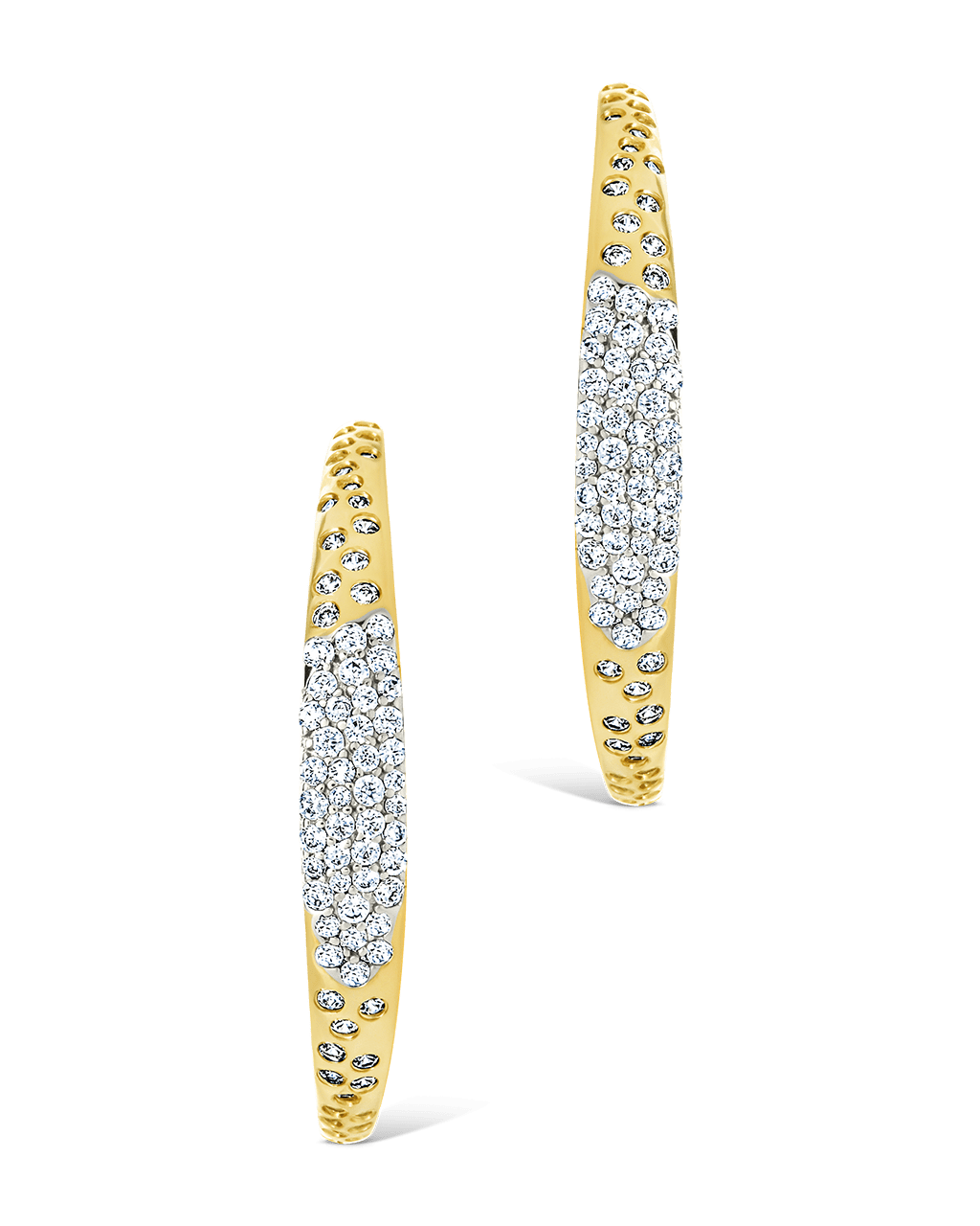 Cherise Pave CZ Hoop Earring