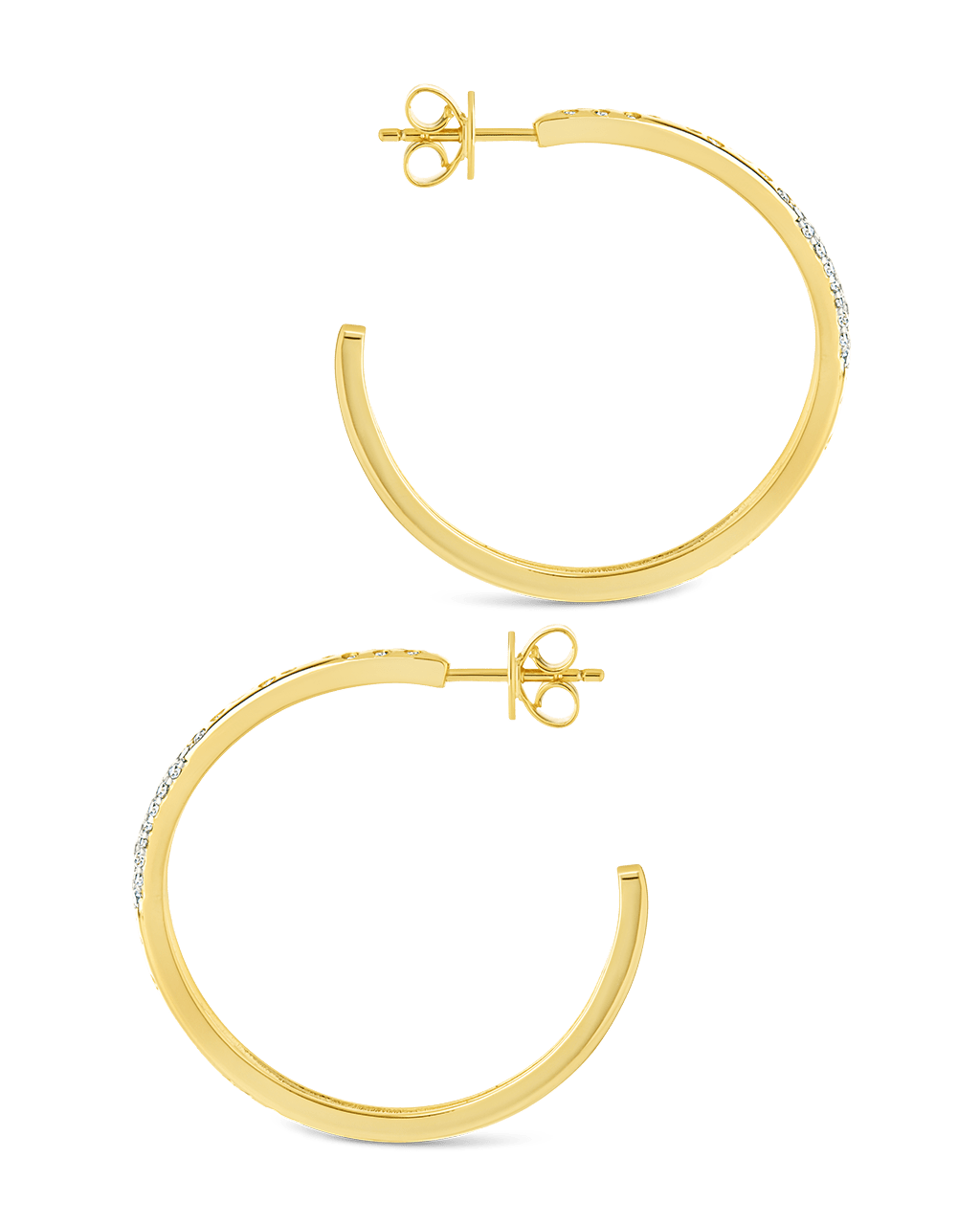 Cherise Pave CZ Hoop Earring