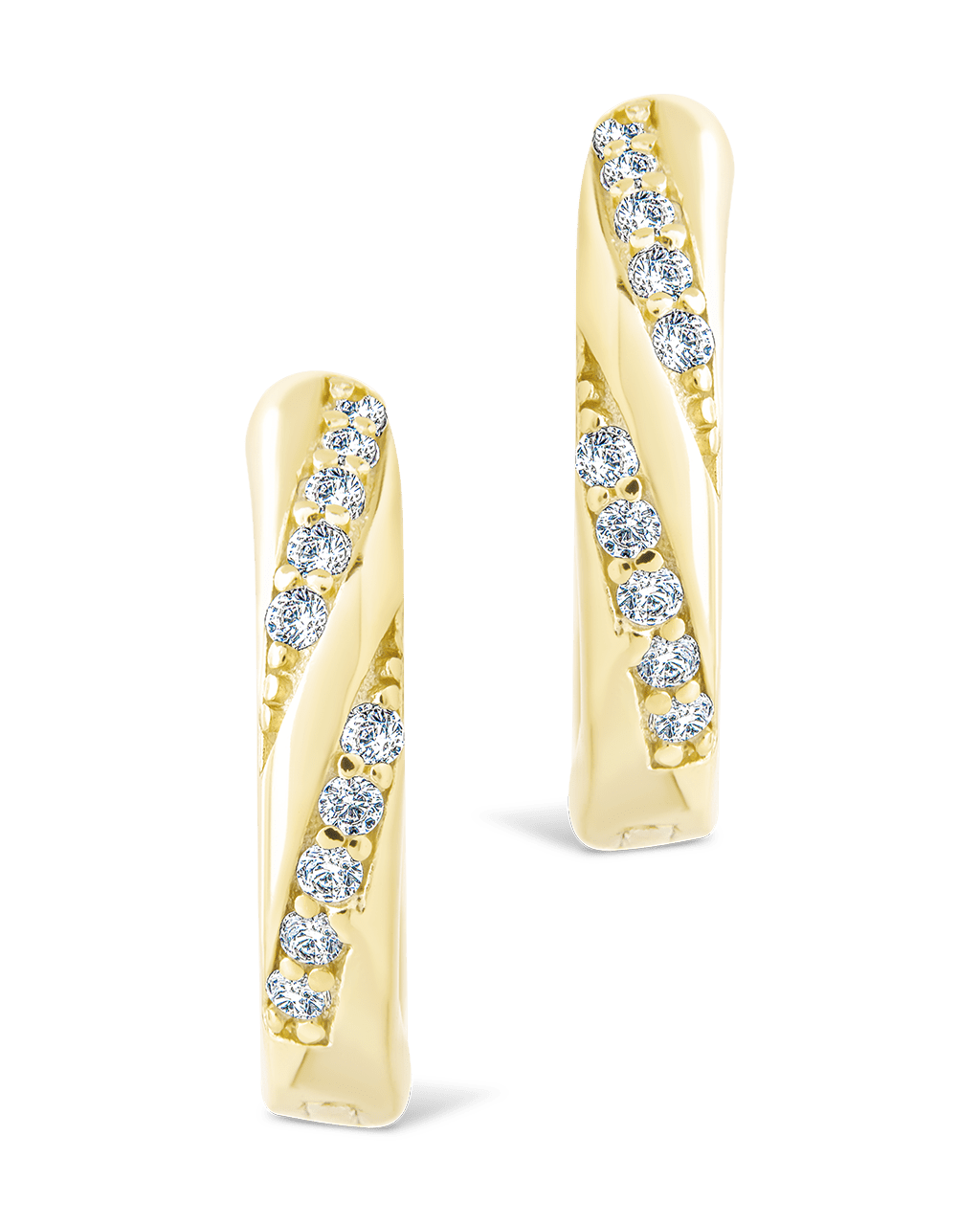 Sterling Silver Adelise Micro Hoops