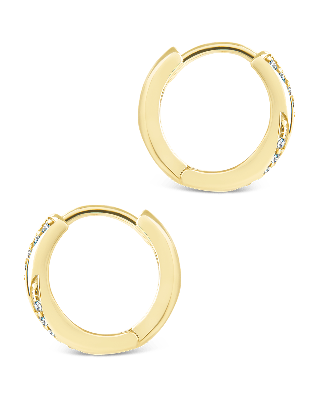 Sterling Silver Adelise Micro Hoops