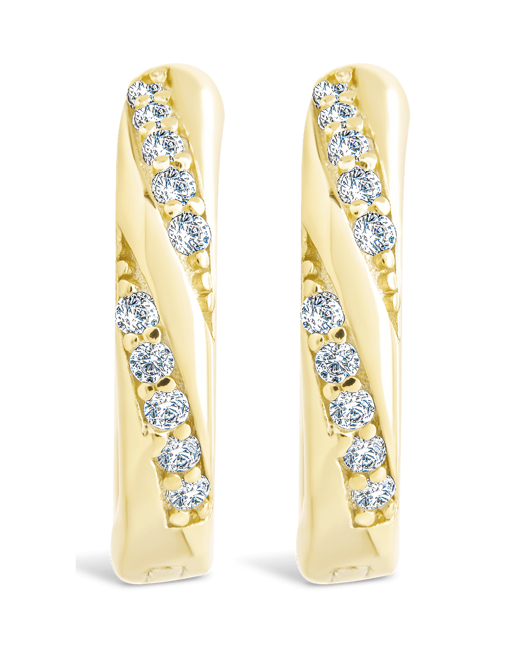 Sterling Silver Adelise Micro Hoops