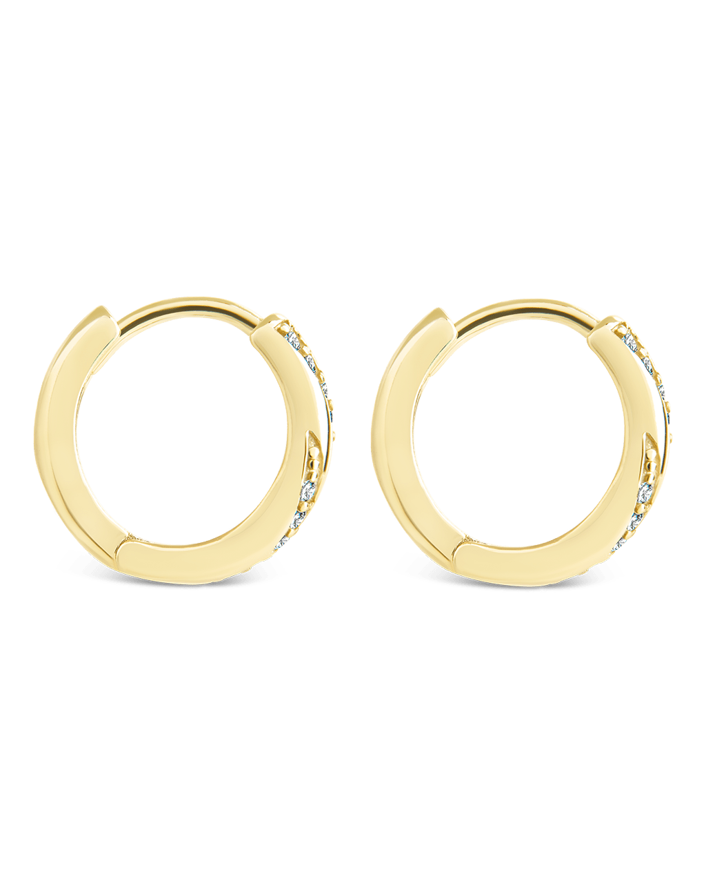 Sterling Silver Adelise Micro Hoops