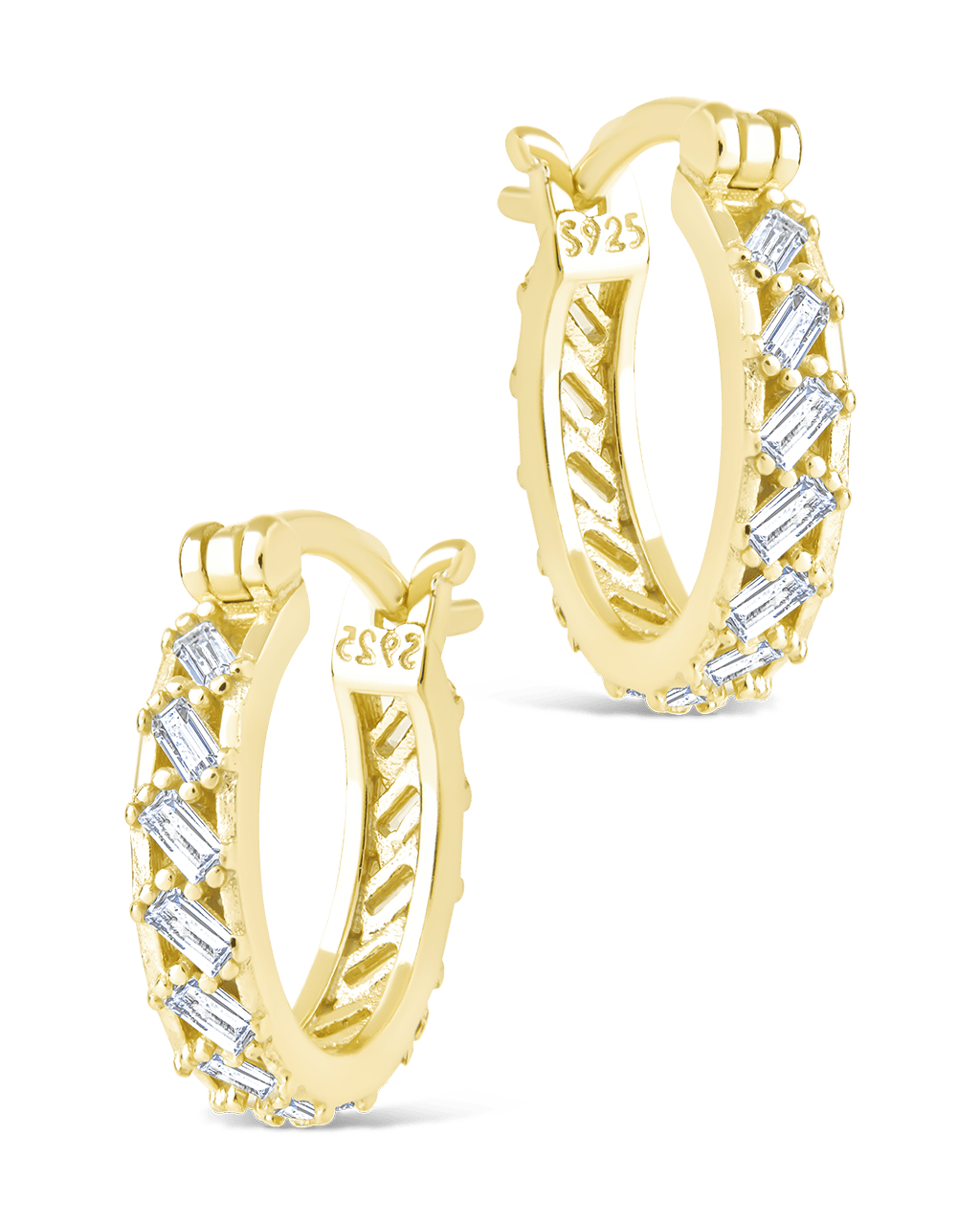 Sterling Silver Norabelle Micro Hoops