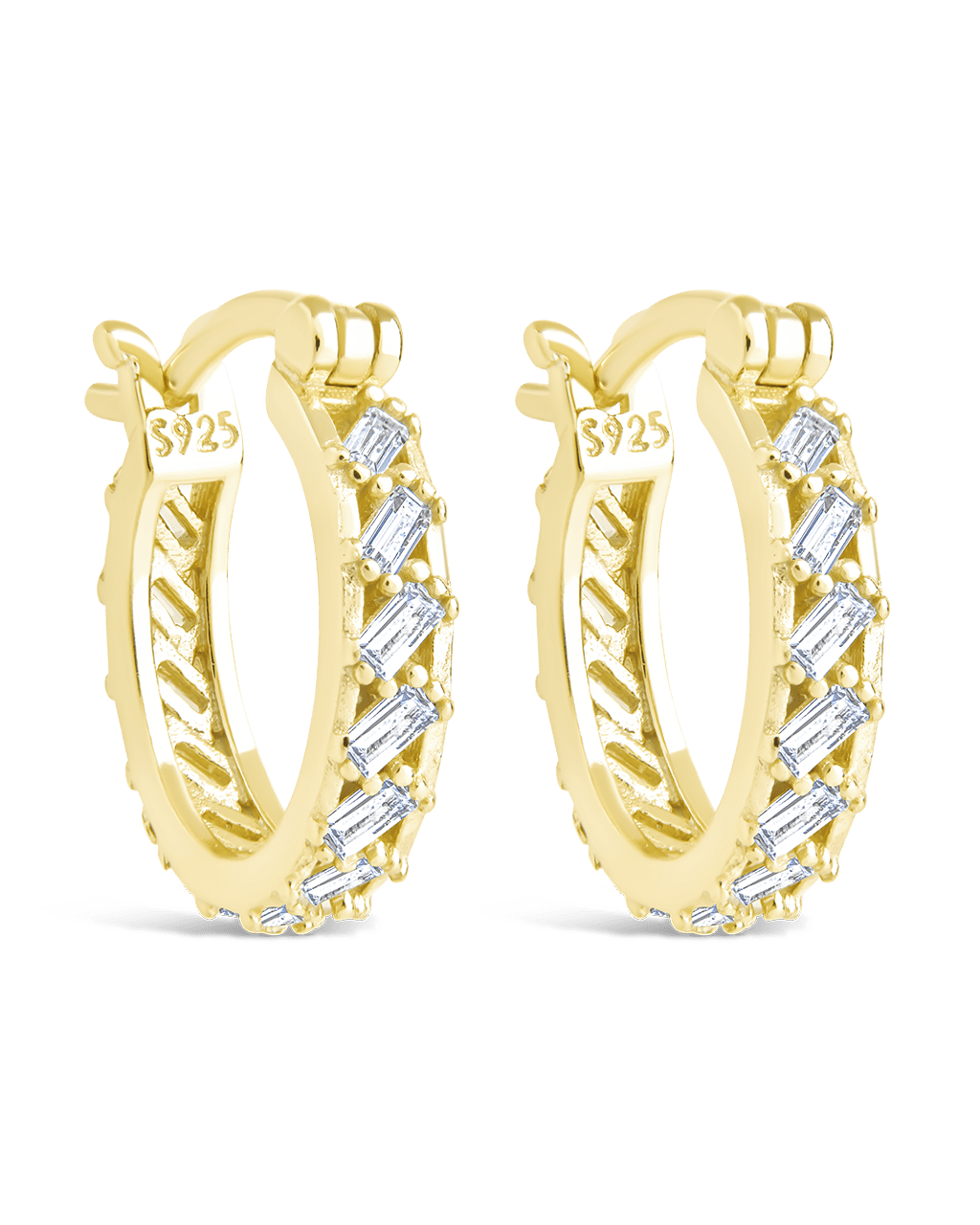 Sterling Silver Norabelle Micro Hoops