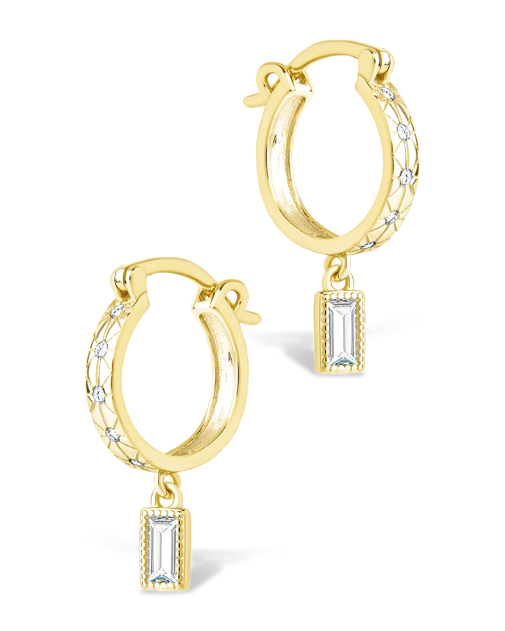 Sterling Silver Oaklyn Micro Hoops