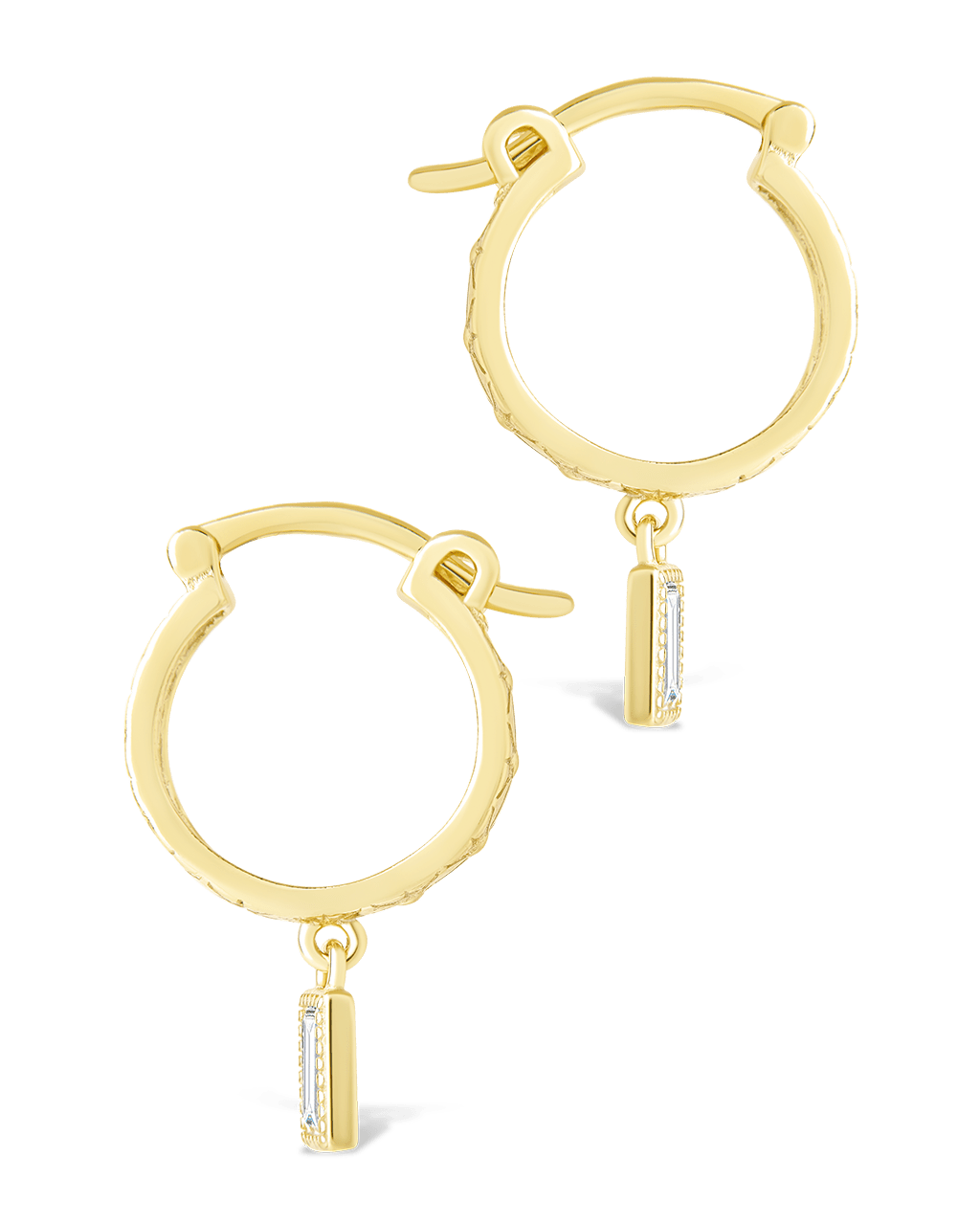 Sterling Silver Oaklyn Micro Hoops
