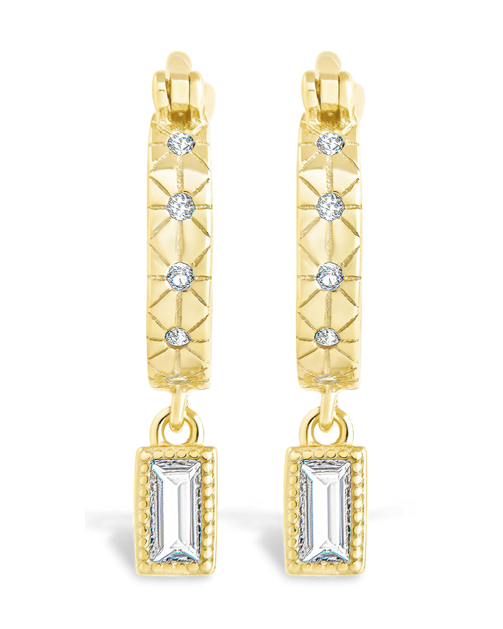 Sterling Silver Oaklyn Micro Hoops