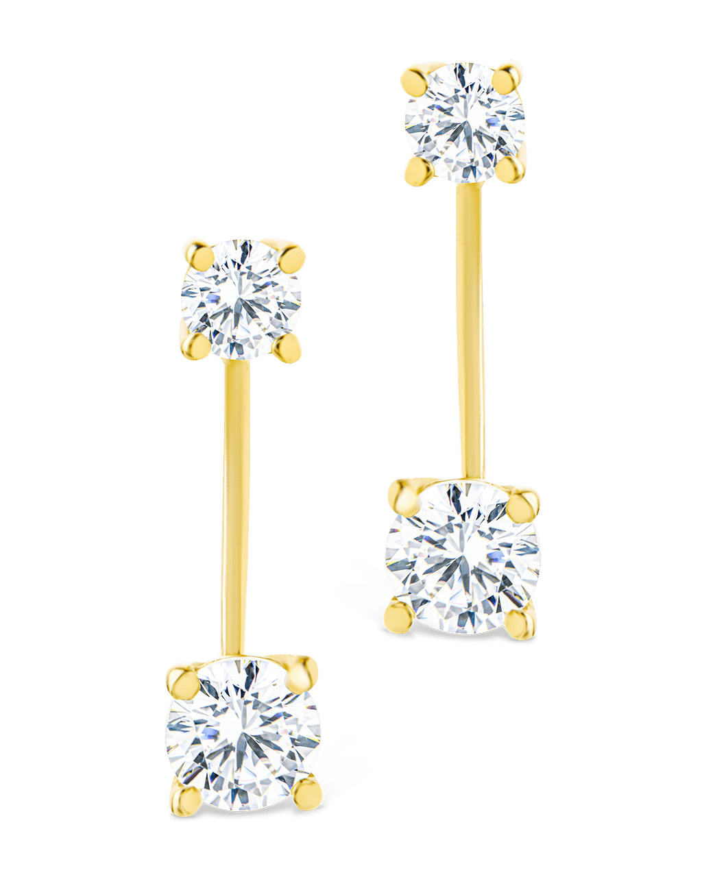 Sterling Silver Brilliant Cut Duo Jackets