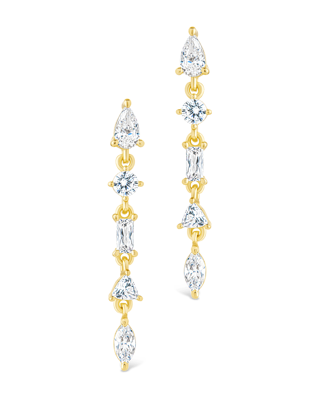 Sterling Silver Jacinda CZ Dangle Earrings