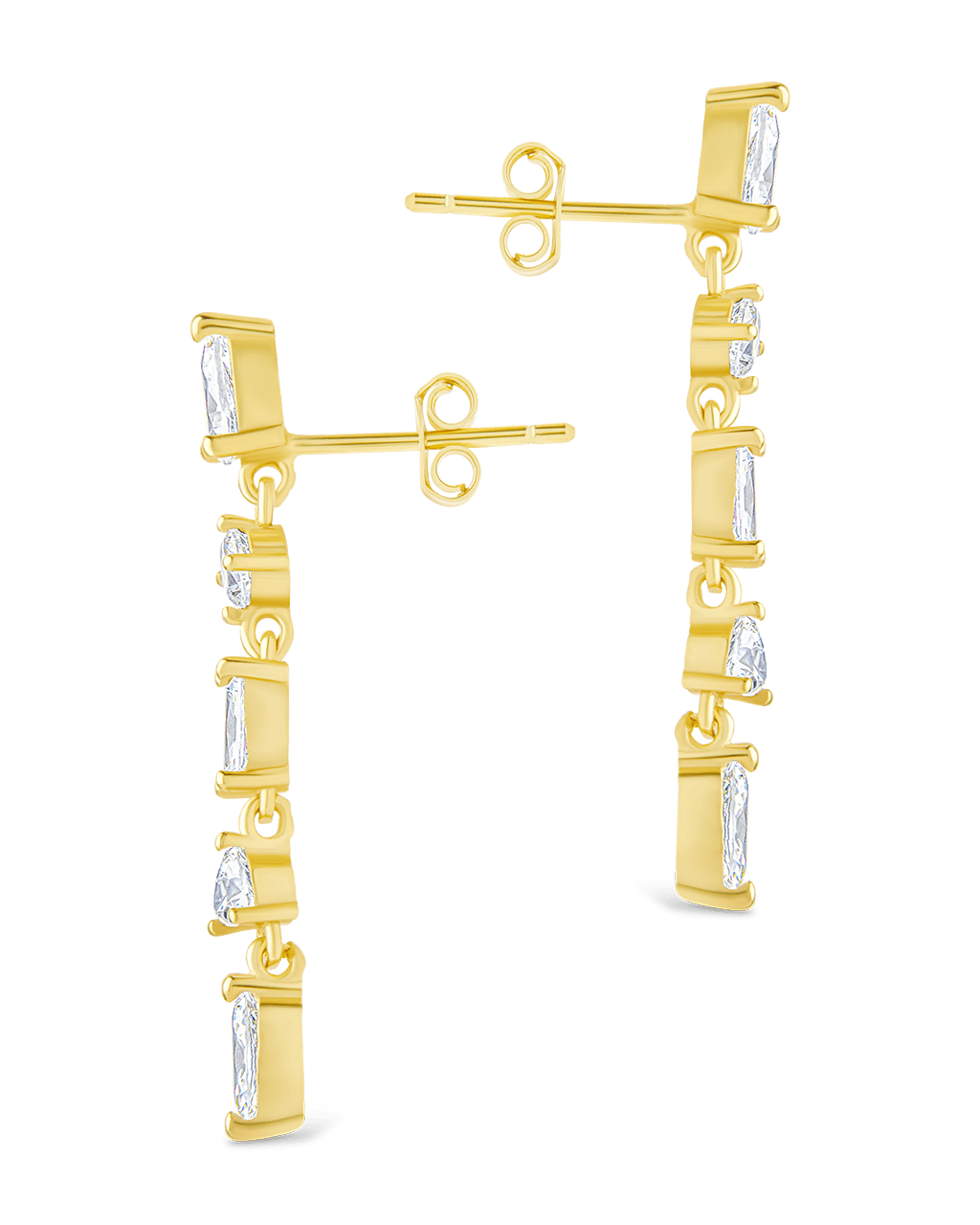 Sterling Silver Jacinda CZ Dangle Earrings