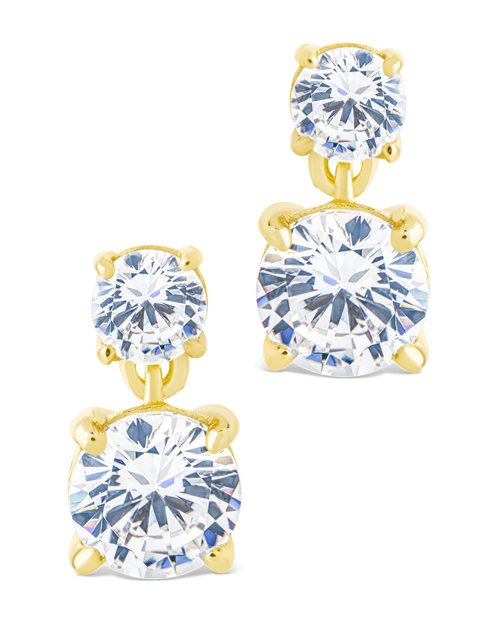 Sterling Silver Galatea Brilliant Cut CZ Studs