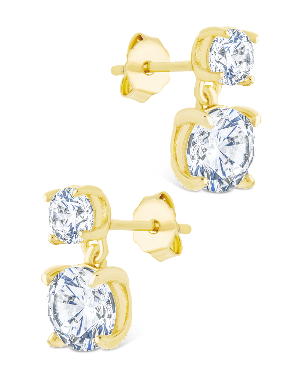 Sterling Silver Galatea Brilliant Cut CZ Studs