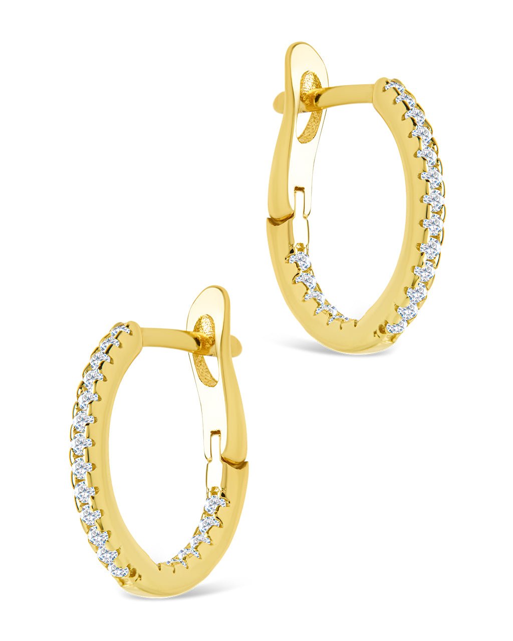 Sterling Silver Lilia CZ Infinity Hoops