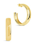 Liviana Polished Statement Hoop Earrings
