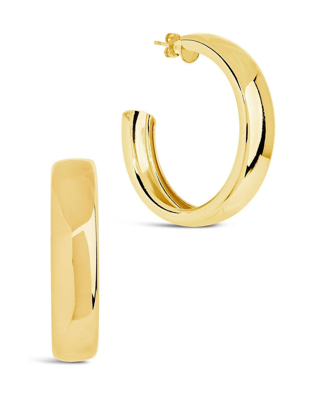 Liviana Polished Statement Hoop Earrings