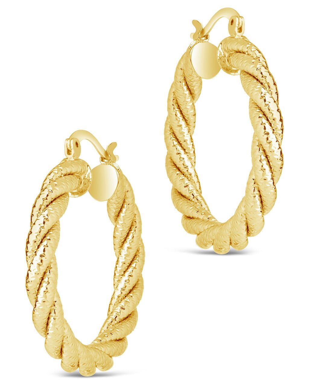 Cerys Statement Woven Hoop Earrings
