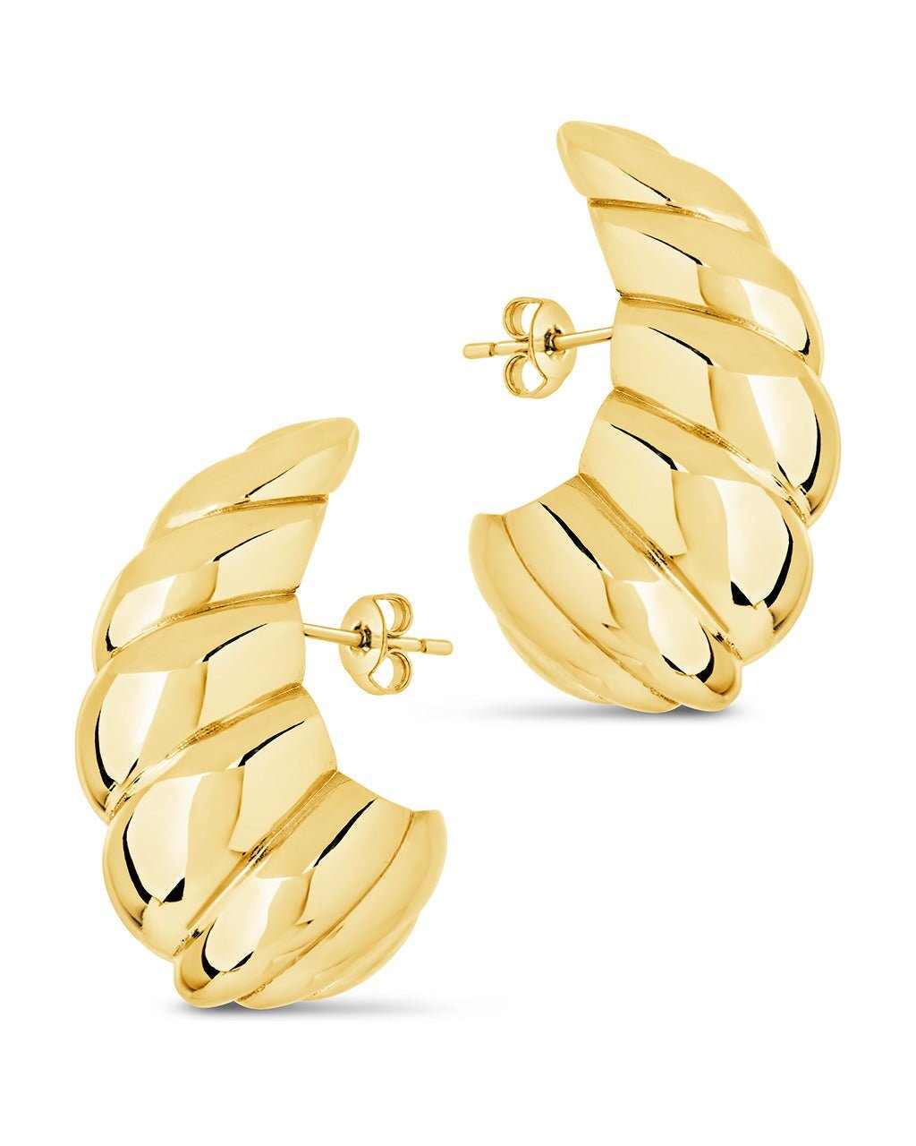 Bobine Statement Stud Earrings