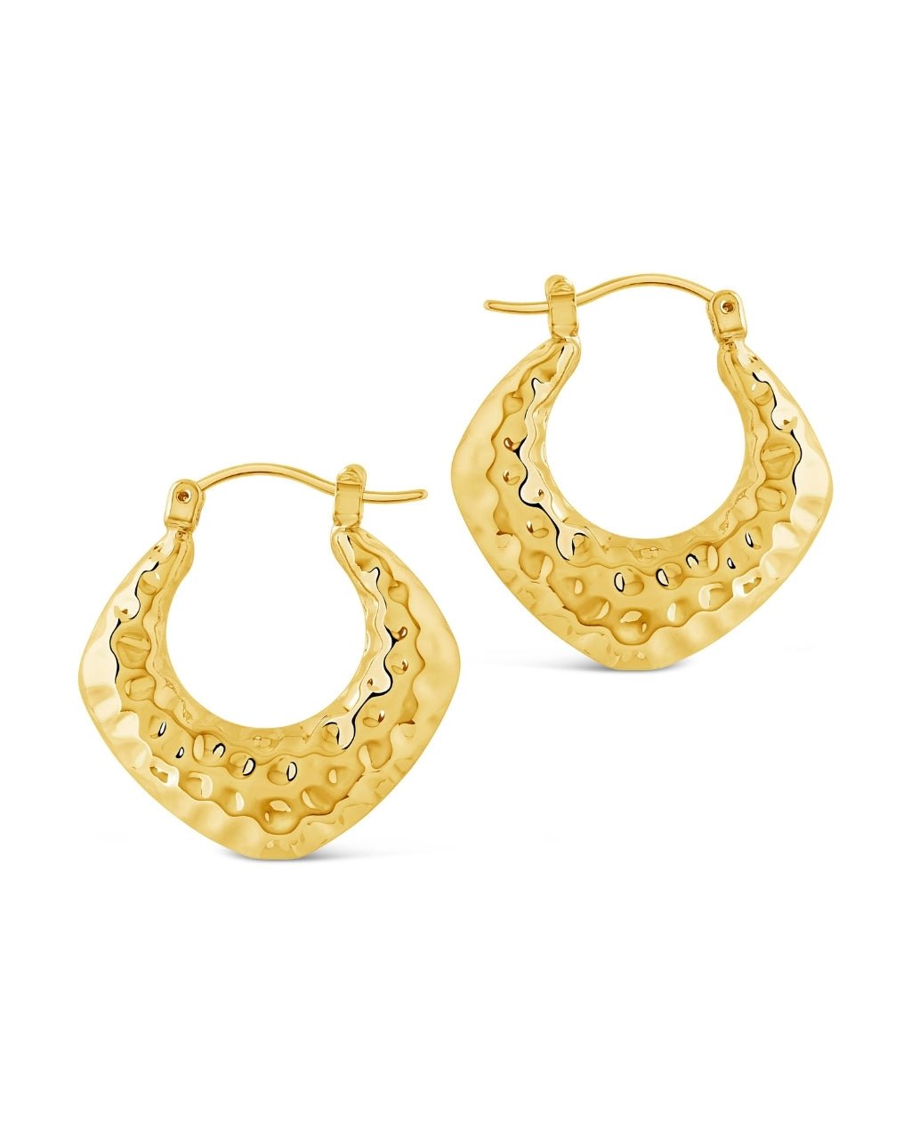 Darla Hammered Hoop Earrings