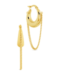 Mackenzie Chain Drop Hoop Earrings