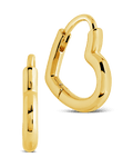 Elle Heart Micro Hoop Earrings