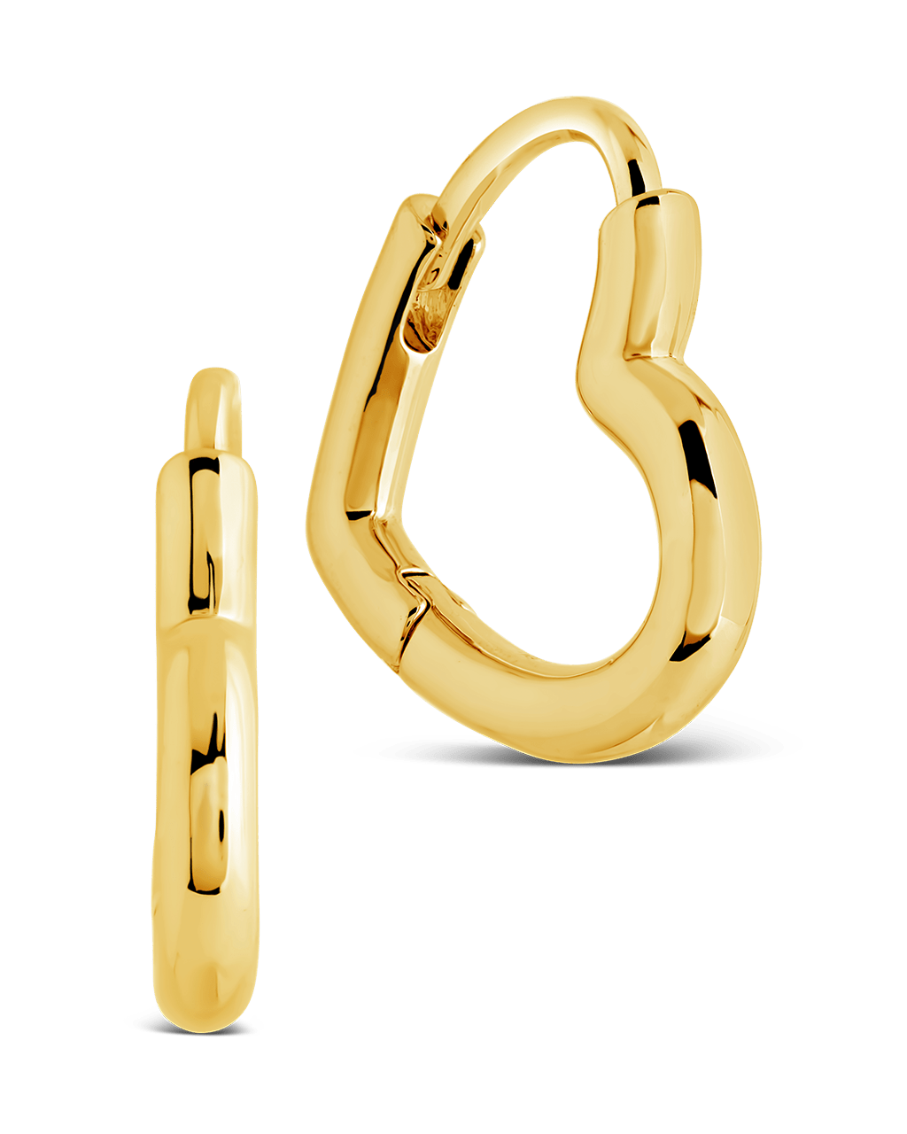 Elle Heart Micro Hoop Earrings