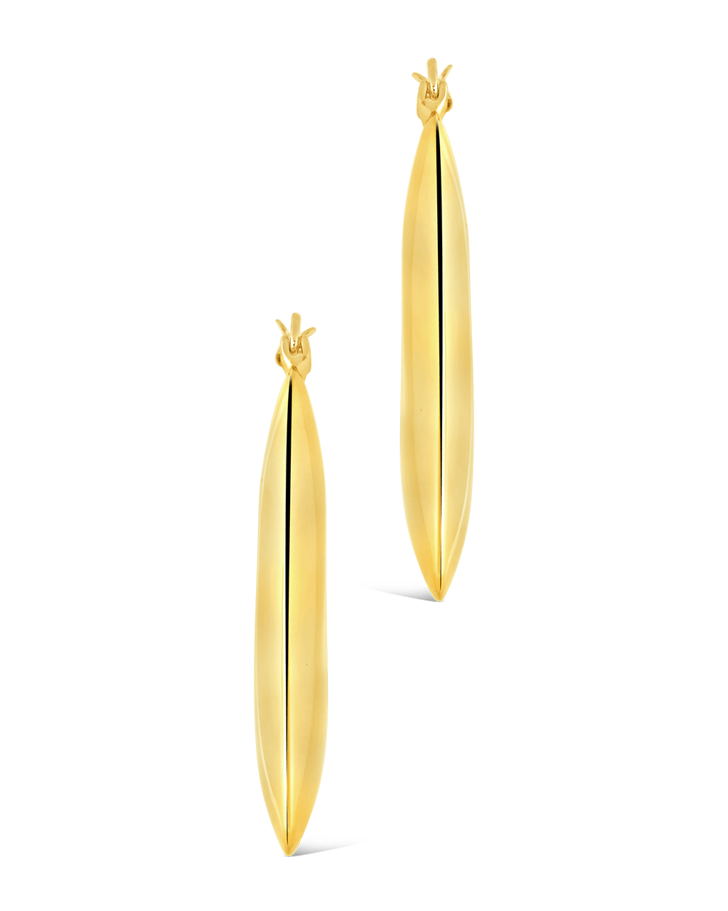 Paige Flat Tube Hoop Earrings