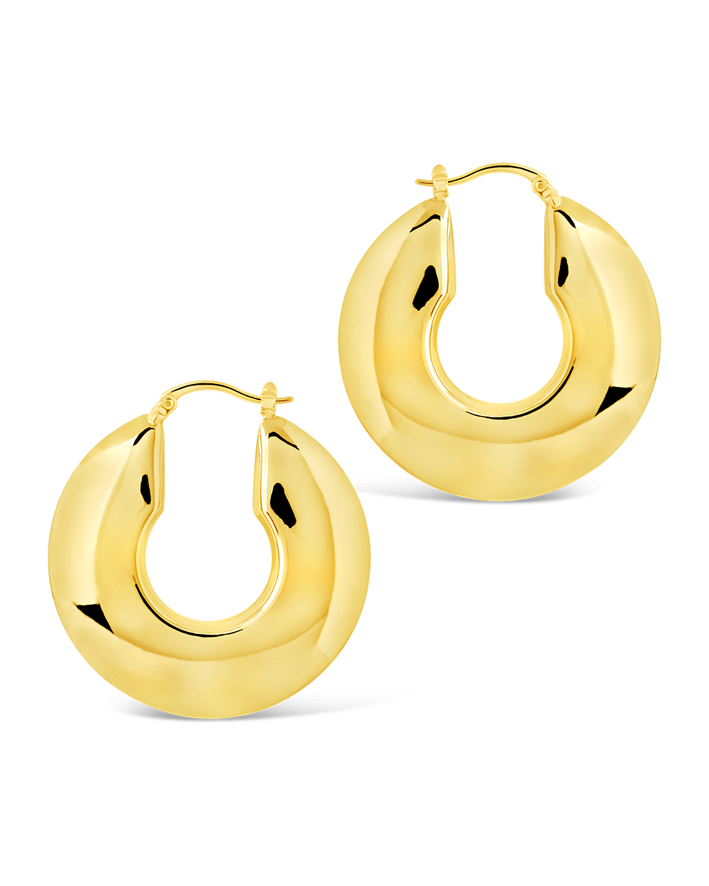 Paige Flat Tube Hoop Earrings