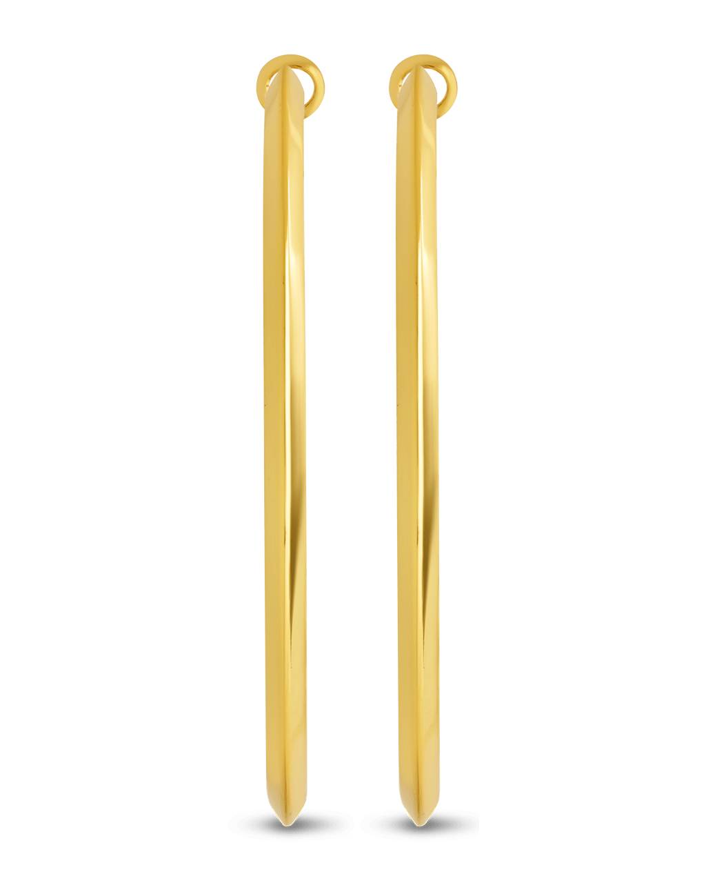 Leona Polished Hoop Earrings
