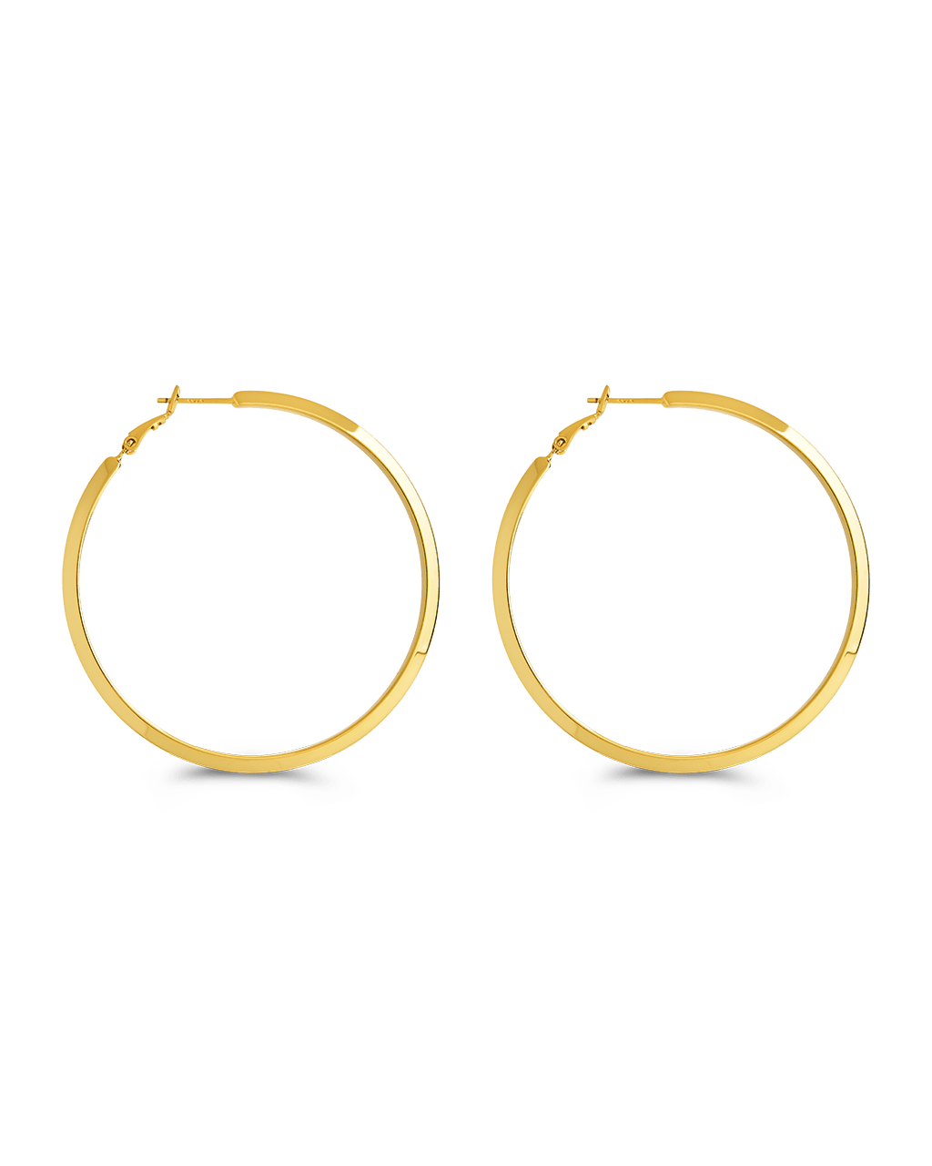 Leona Polished Hoop Earrings