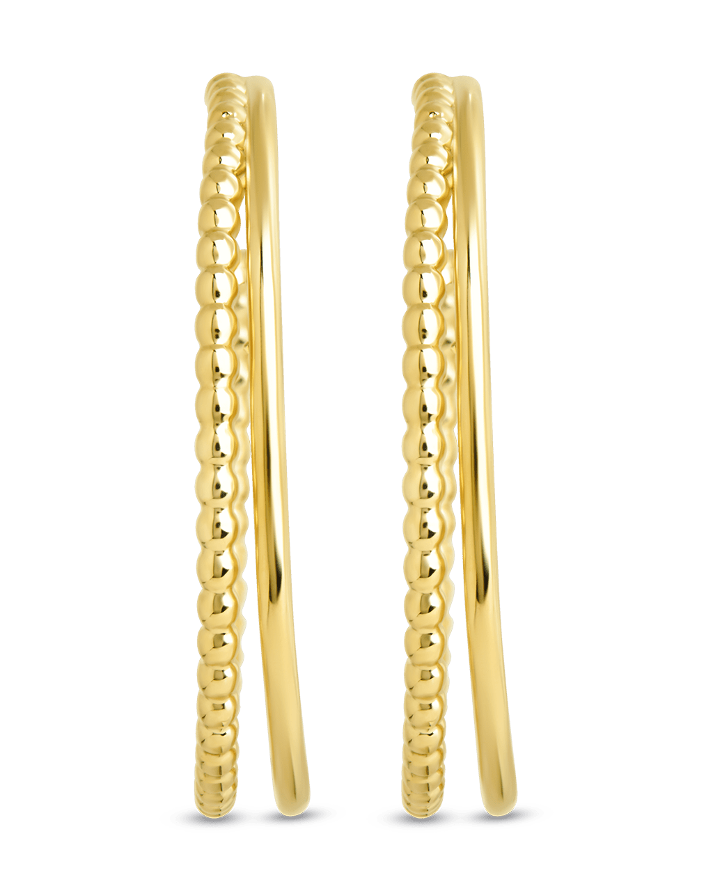 Daria Double Row Hoop Earrings
