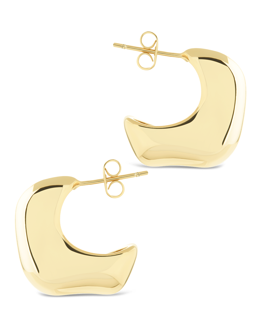 Demi Chunky Molten Metal Hoop Earrings