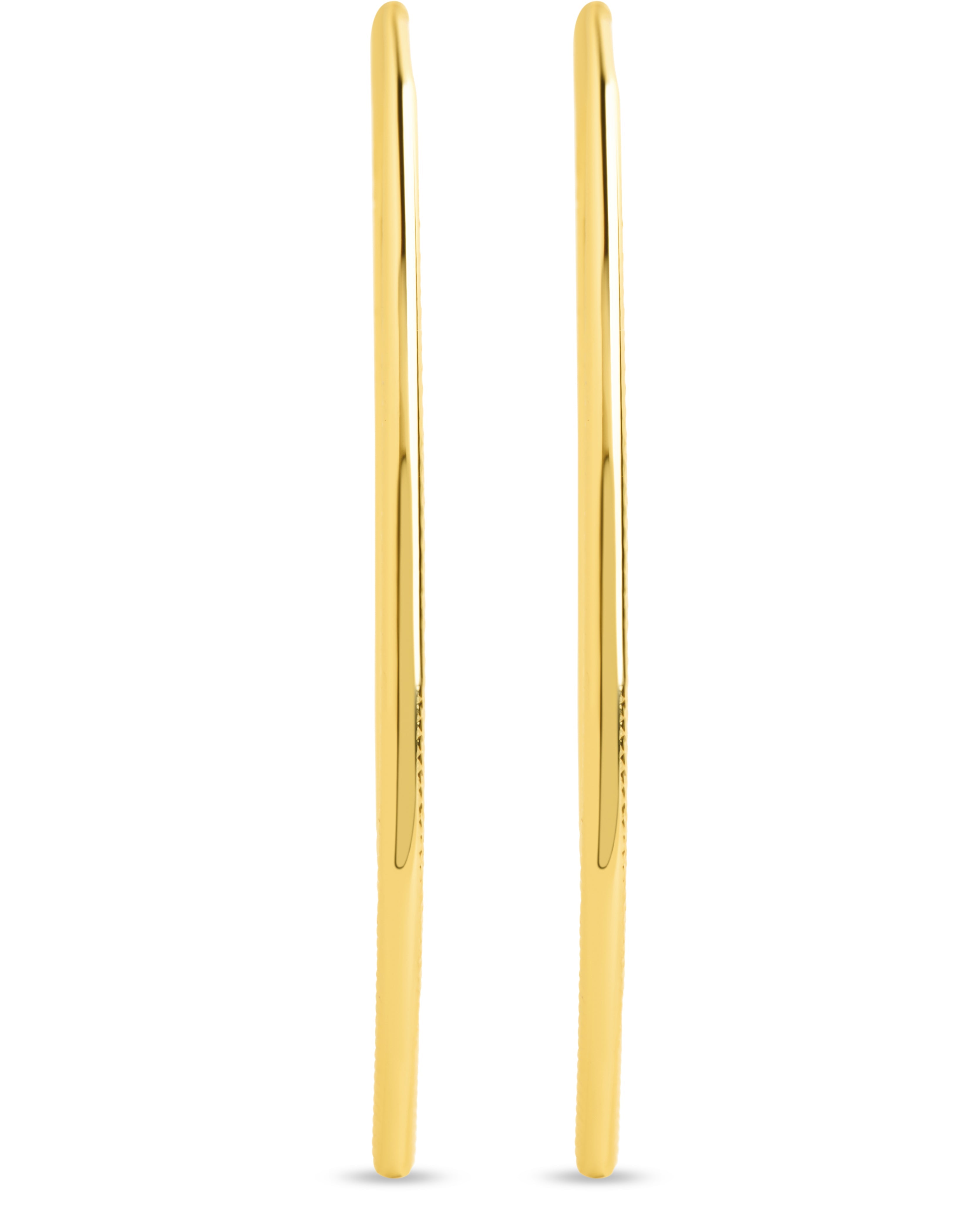 Textured Delicate Threader Hoop Earrings