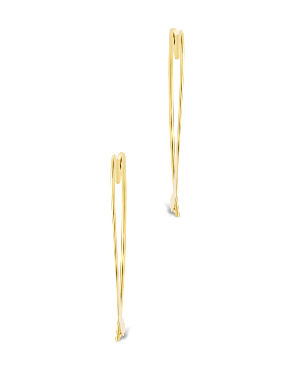 Rorie Heart Threader Hoops