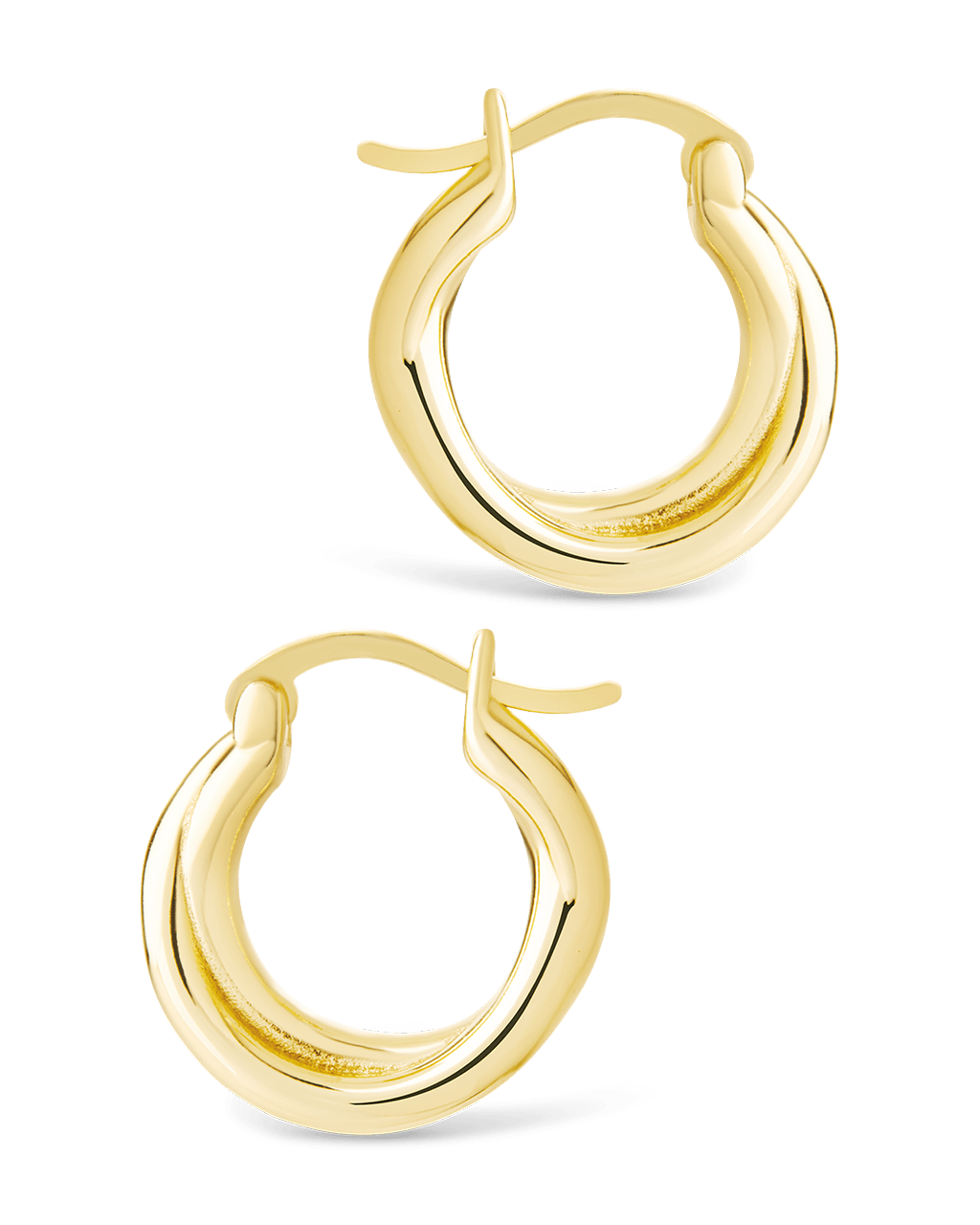 Sterling Silver Janice Twisted Hoop Earrings