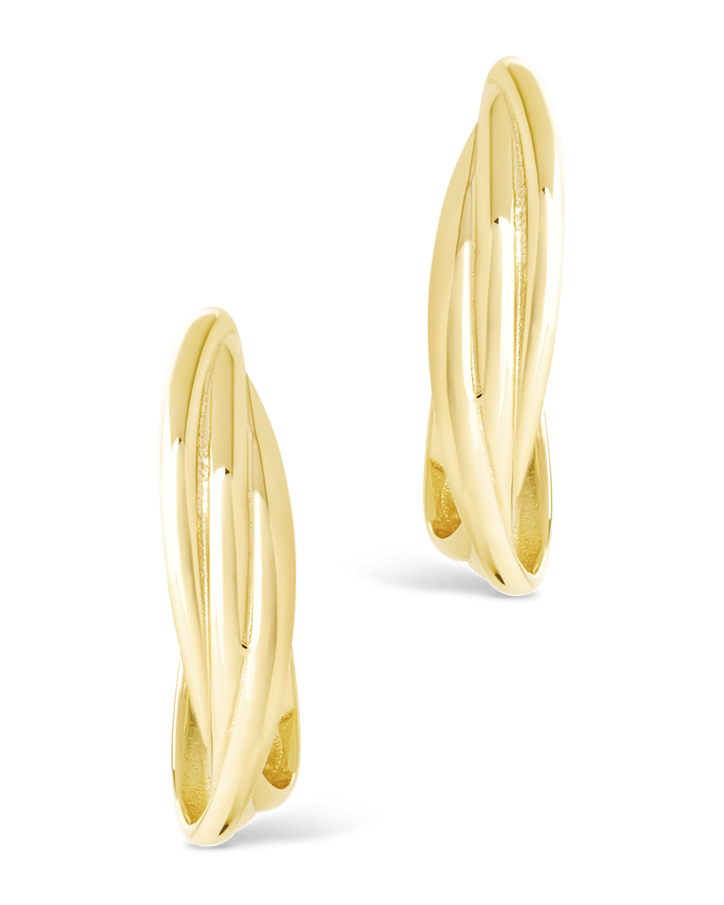 Sterling Silver Monique Twisted Stud Earrings