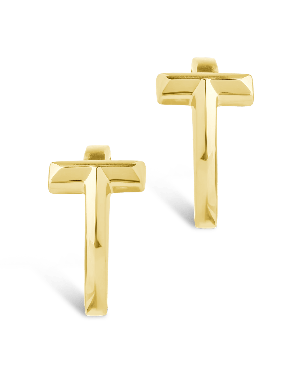 Sterling Silver Kaira Crossbar Hoops