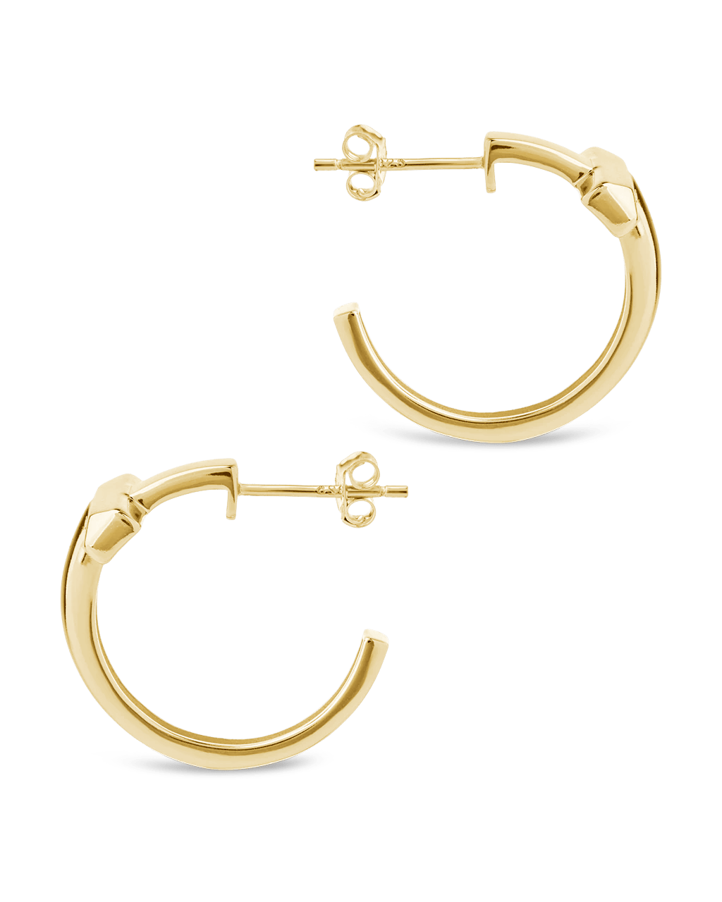 Sterling Silver Kaira Crossbar Hoops