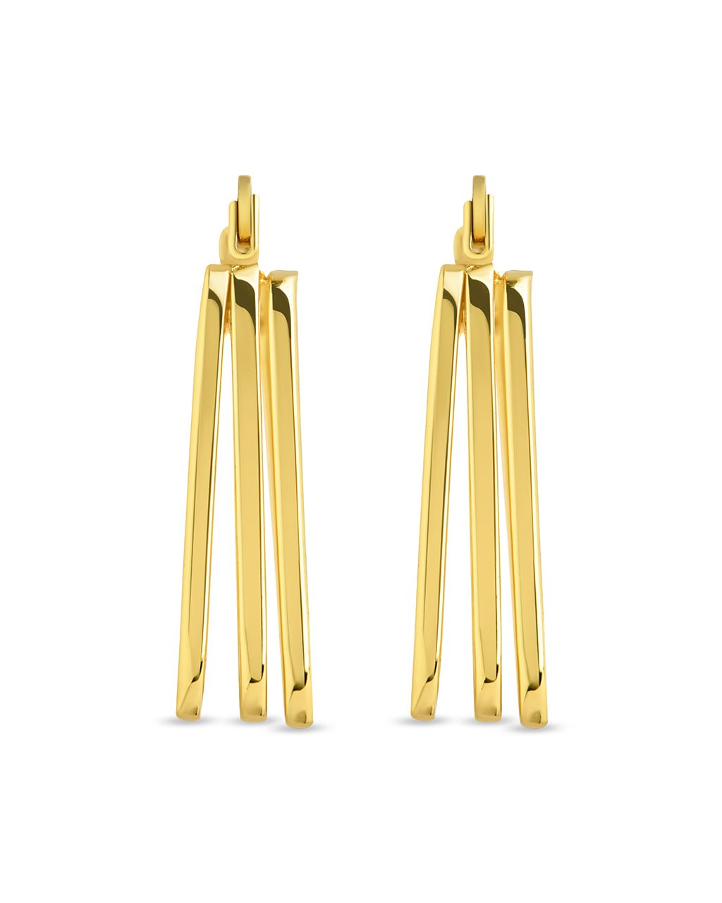 Belinda Textured Square Earrings