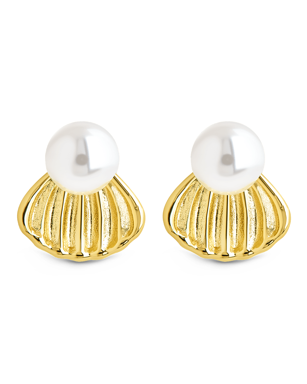 Alice Pearl & Shell Stud Earrings