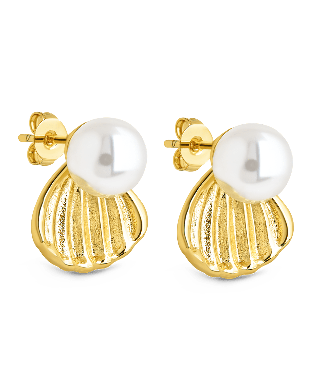 Alice Pearl & Shell Stud Earrings