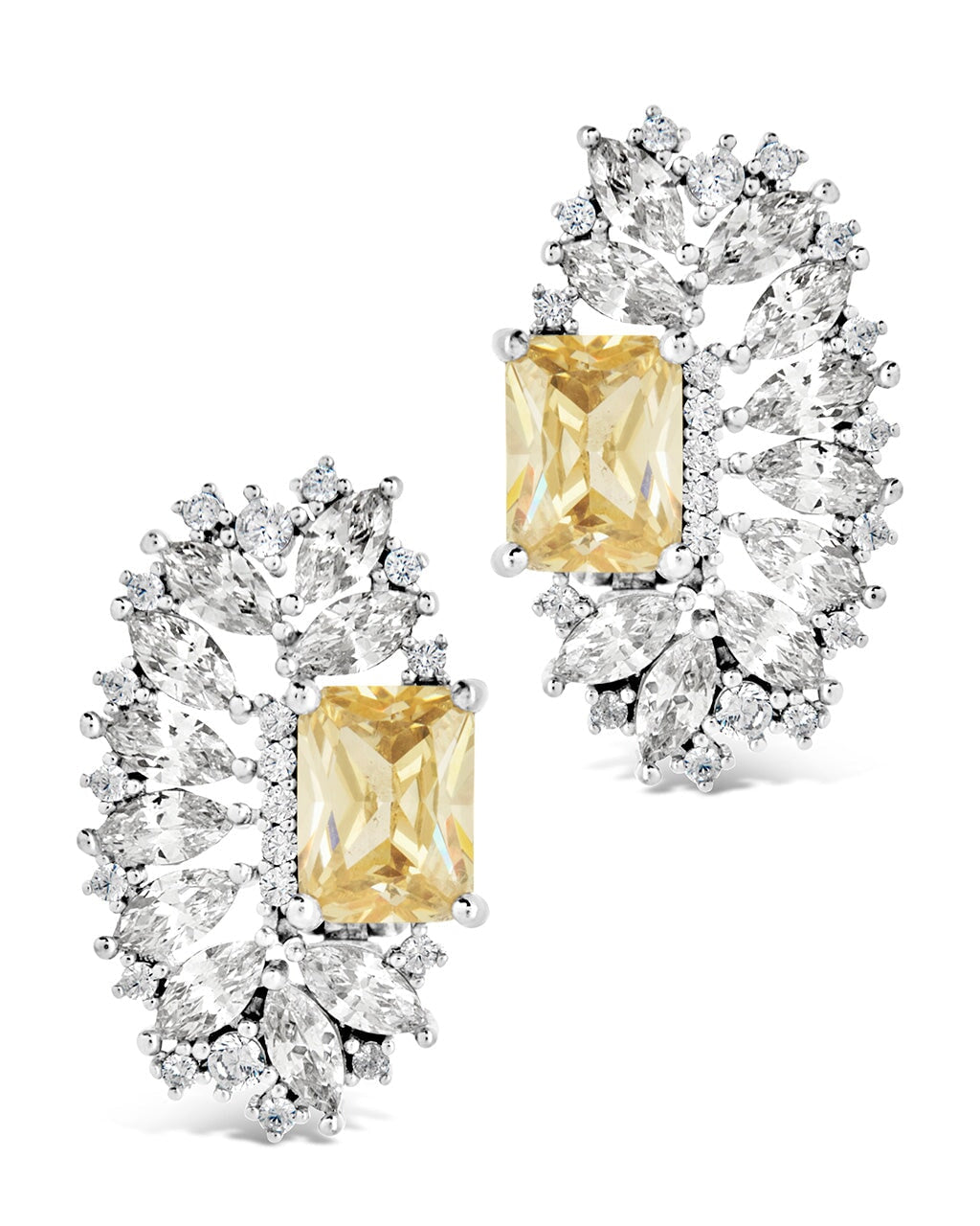 Nina Elongated CZ Stud Earrings