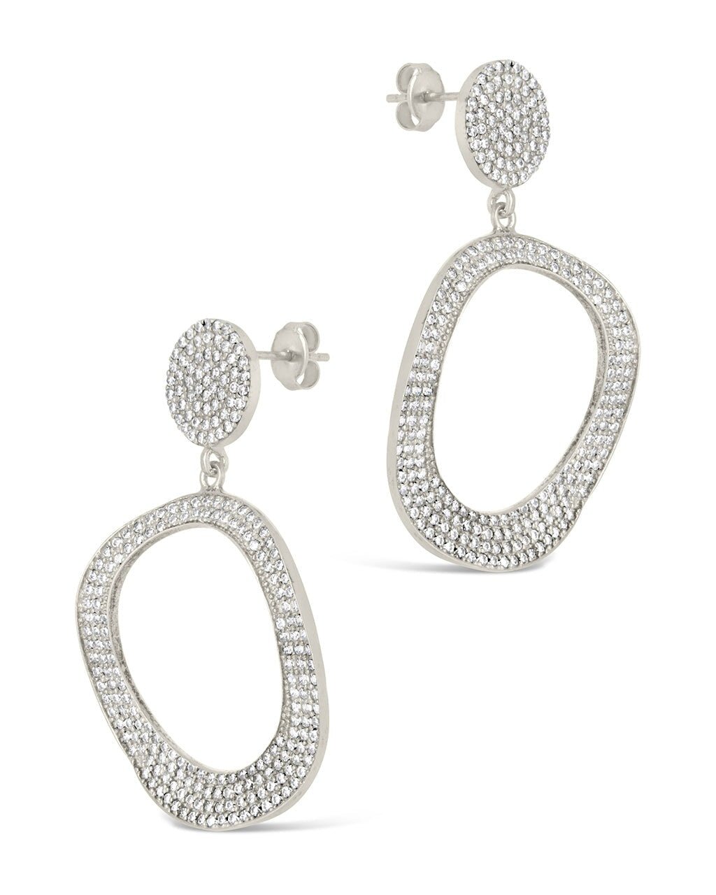 Juniper CZ Statement Drop Earrings