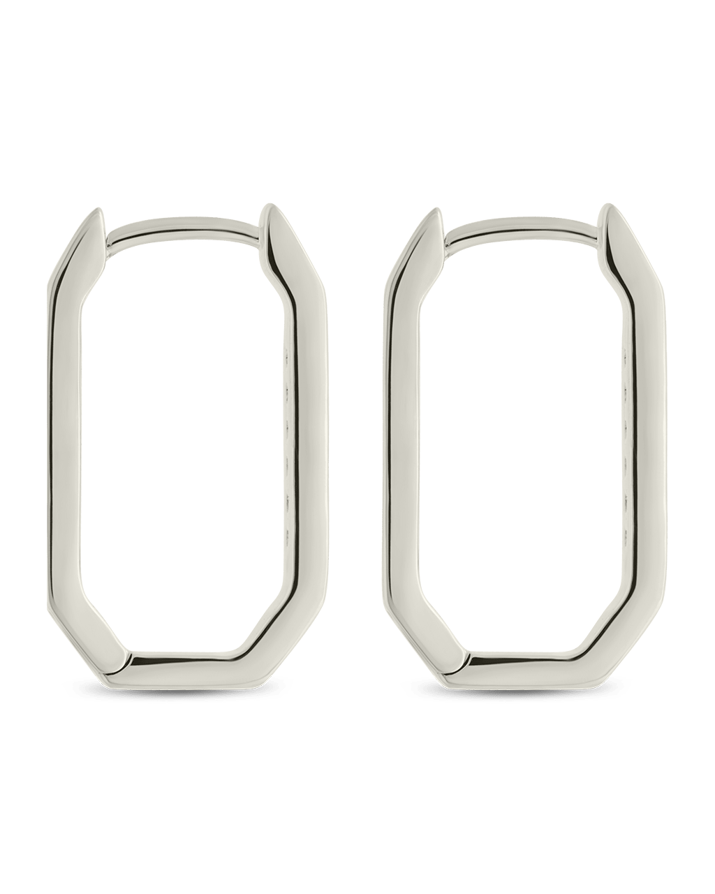 Aria Geometric CZ Micro Hoop Earrings