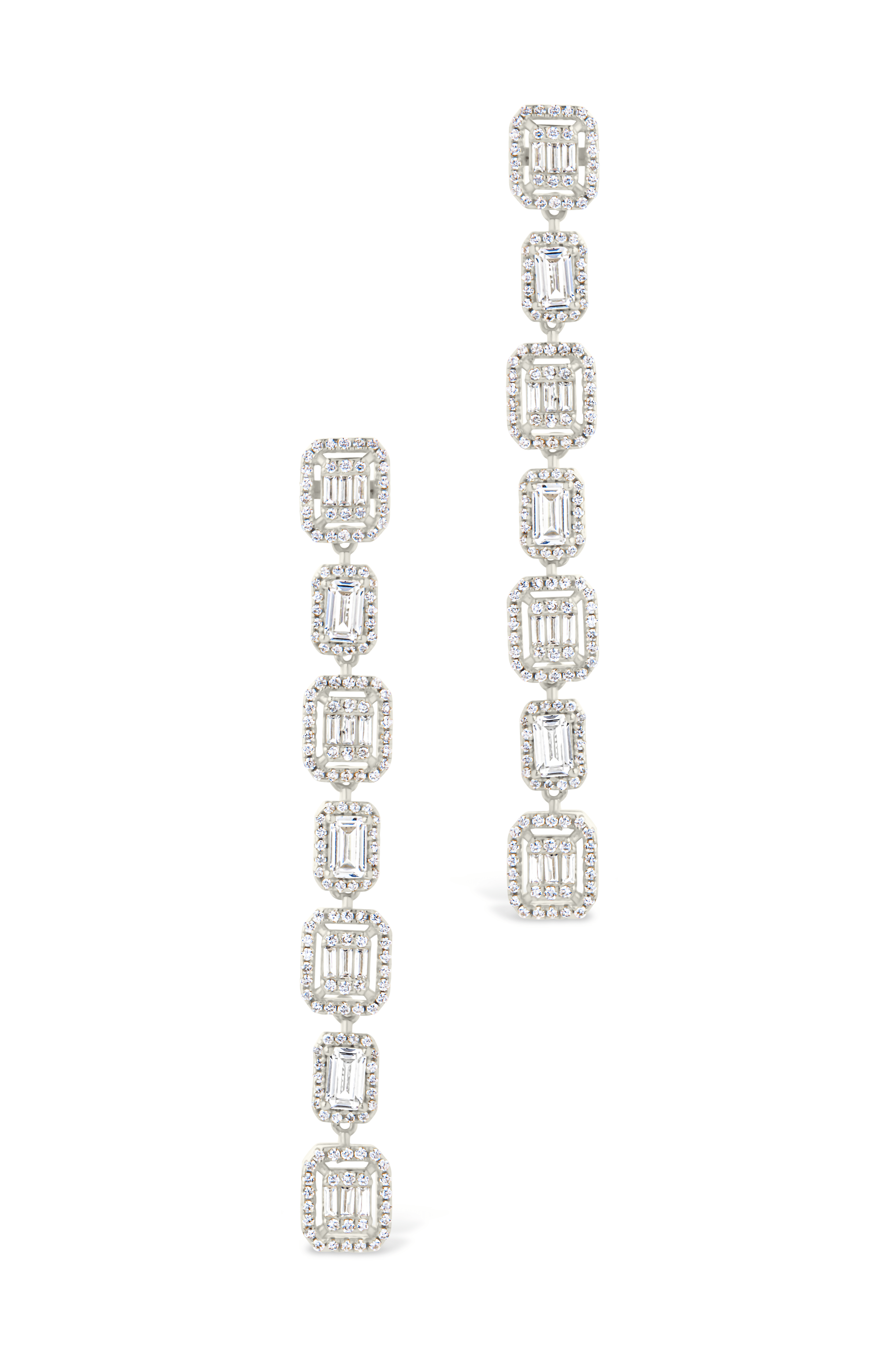 Nancy CZ Drop Stud Earrings