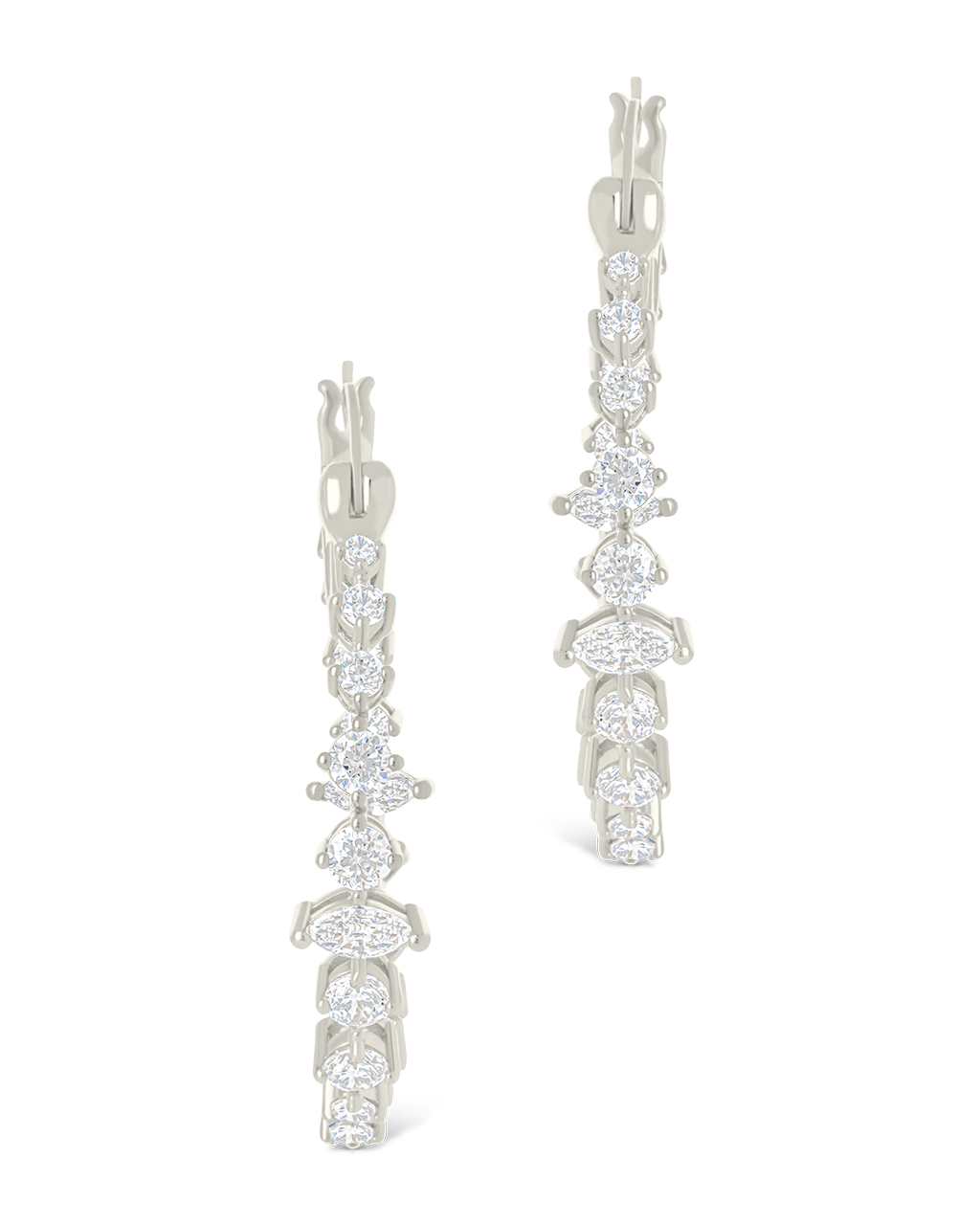 Aaliyah CZ Hoop Earrings