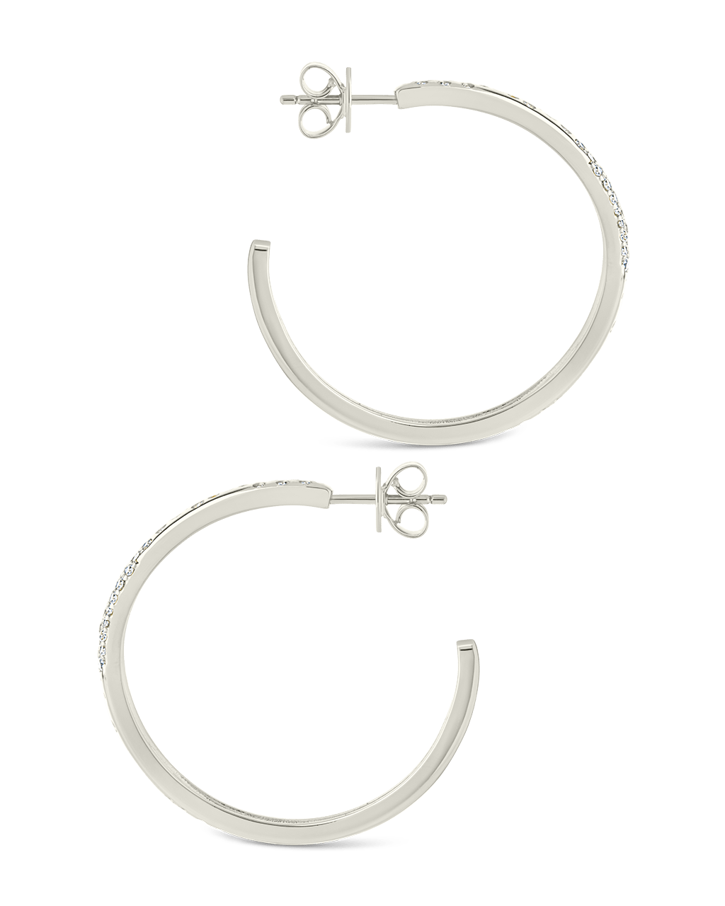Cherise Pave CZ Hoop Earring