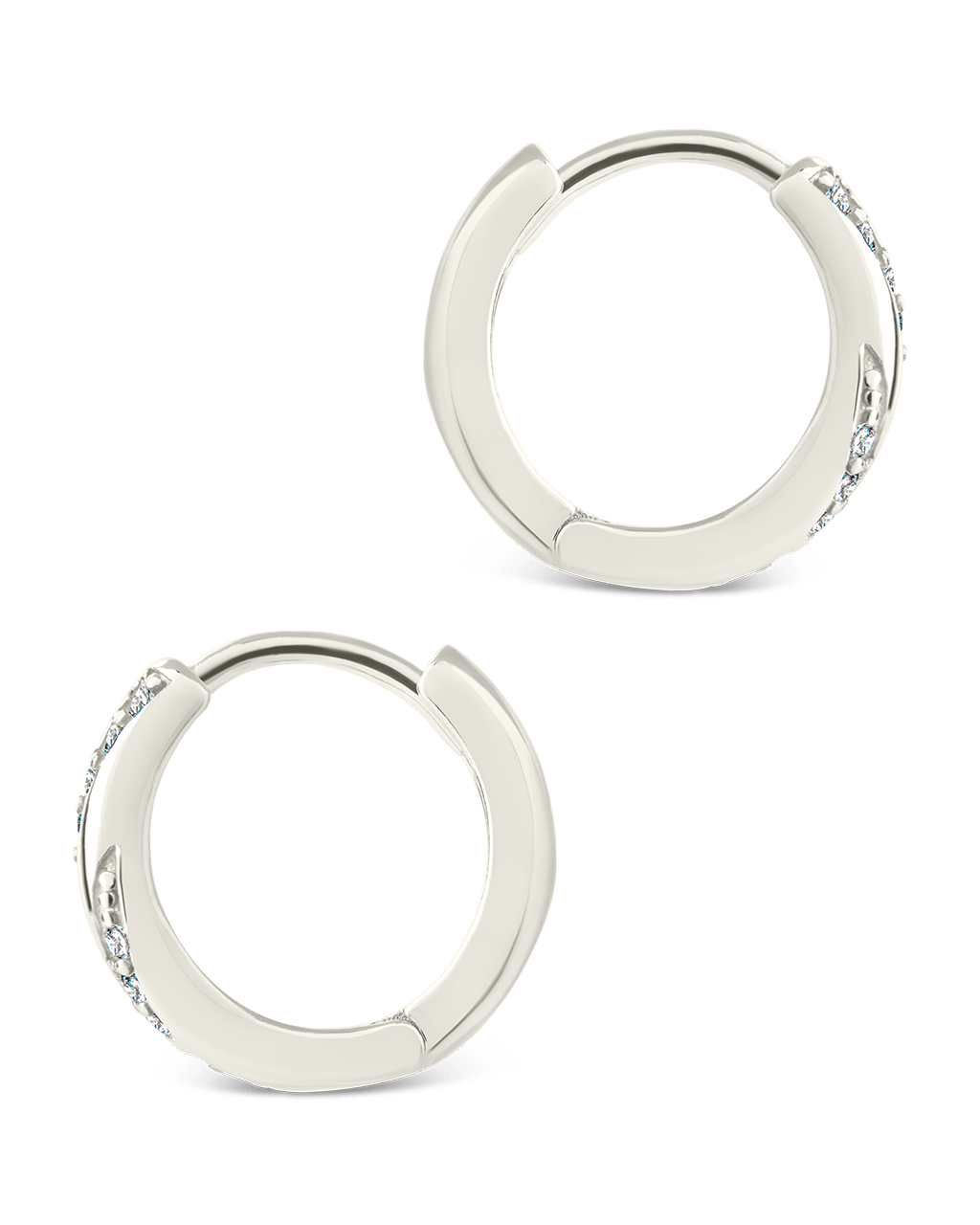 Sterling Silver Adelise Micro Hoops