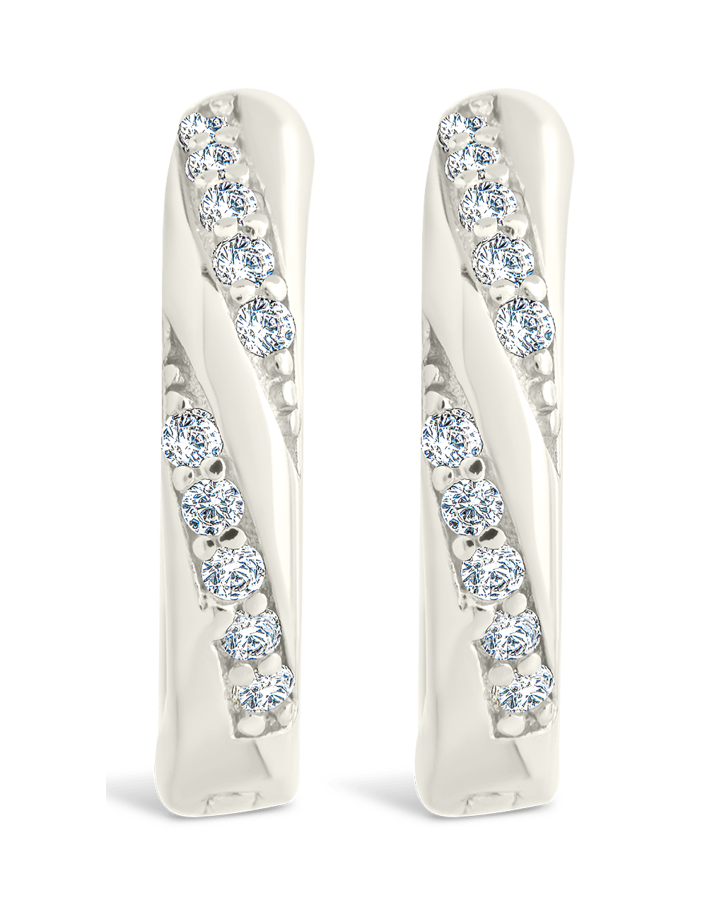 Sterling Silver Adelise Micro Hoops