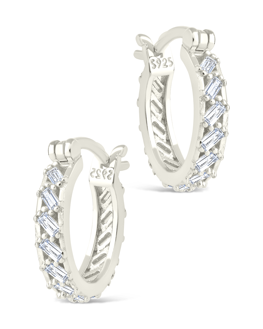 Sterling Silver Norabelle Micro Hoops